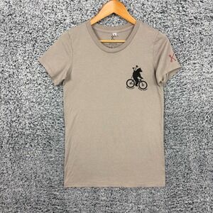 Kitsbow Shirt Adult Small Brown Tee Organic Cotton Logo MTB Gorpcore Mens S